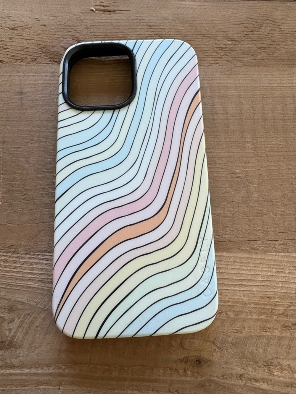 Casely Pastel Wave Protective Phone Case - Multicolor